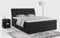 MKS MEBLE Boxspringbett 140x200 mit Matratze, Bett mit Multipocket - Matratze H4 und Topper, Polsterbett 140x200 mit Bettkasten und Kopfteil, DIEGOS - Schwarz Velvet