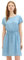 TOM TAILOR Denim Damen Jeanskleid mit Gürtel 1036910, 10151 - Light Stone Bright Blue Denim, M