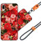 JEZSTHAI Schutzhülle Kompatibel mit Wiko Y80 Hülle Silikon Dünn mit Muster Design,Weiche Flexibel Stoßfeste Handyhülle mit Handykette & Handykordel zum Umhängen,Nr.A03