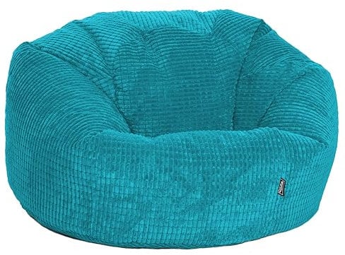 Gilda Giant Classic Corduroy Beanbag Delivered Filled (Teal)
