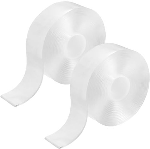 XhjzgcTech 2 Stk Doppelseitiges Klebeband Extra Stark, 30 mm * 3 m, 2 mm Dickes Klebeband Transparent, Nano Doppelklebeband, Entfernbares Klebeband für Teppich Fotorahmen, Zuhause, Auto
