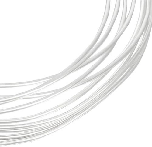 Beebeecraft Filo d'Argento da 0.7mm e 21 Gauge 925 Filo in Argento Sterling 1M Rotondo per Gioielli Artigianali con 2 Pezzi di Panno Lucidante in Pelle Scamosciata per Avvolgere Il Gioielli