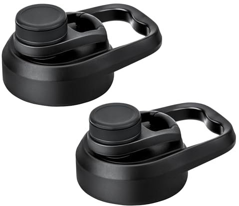 Prurex Replacement Chug Lid for 2.28 Inner Diameter Bottles - Fits Hydro Flask 12-64oz, Takeya & More | BPA-Free, Durable & Leakproof Wide Mouth Spout Lid (2 Pack)