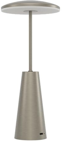 EGLO LED Außen-Tischlampe Piccola, Touch dimmbare Nachttischlampe mit Einstellbarer Lichtfarbe, Outdoor Tischleuchte aus Metall in Bronze, Lampe für Balkon und Terrasse, IP54