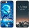 WUACYEAMING für Huawei Y6 2018 Hülle,Mode Schutzhülle Schwarz Handyhülle mit Aesthetic Muster Weich Silikon Dünn TPU Stoßfeste Kratzfest Schutzhülle Cover-Delphin