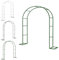 Metal Garden Arch For Climbing Plants, Wide 1.4m 1.8m 2.3m 2.5m 3.1m Garden Arbor, Roses Archway For Outdoor Wedding Party, Easy To Assemble, Black/white/green (Color : Black, Size : 180x250x40cm)