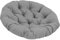 Milageto Cuscino per Sedia Papasan Cuscino per Sedia a Uovo Cuscino per Sedia a Cestino sospeso Cuscino per Sedia Multifunzionale Lavabile Rotondo da 15,7, Grigio