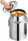 GoHaiDe Jarra para Transporte de Leche de Acero Inoxidable Jarra de Leche hermética con Tapa y asa de Transporte para Guardar arroz, té, vinagre, Leche, Agua y Miel,5L