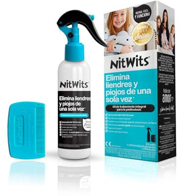 NitWits Tratamiento Anti-piojos y liendres, todo en uno - 120ml,Método alternativo a los peines para piojos y champú antipiojos