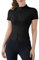 Flintronic Giacca Sportiva Donna con Zip, Giacca da Corsa da Donna, Top Corti da Allenamento, Cappotto Abbigliamento per Fitness, Yoga, Running