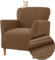 FZKun Stretch Sesselbezug Sesselhusse Elastische Jacquard Sofaüberzug Clubsessel Sessel Bezug, Weicher Sesselschoner mit Armlehne Sitzbezug Für Sessel Mit Armlehne Hussen Für Sessel (Braun)