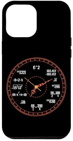 iPhone 15 Pro Max Alarm Clock Time Math Watch Mathematician Clock Formula Case