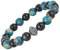 Mens Beaded Bracelets Stone Bead Stretch Bracelet Handmade Costume Jewellery Birthday Gifts for Him(24016)