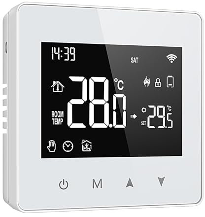 Programmable Home Thermostat - Wifi Thermostats for Home | Battery Operated Digital Thermostat, App/voice Control Wifi Thermostat House Thermostat, Low Power Thermostat for Home
