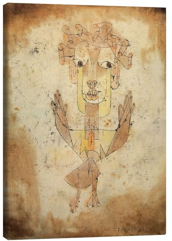Posterlounge Angelus Novus, 1920 Leinwandbild | 30 x 40 cm von Paul Klee Beige Wandbilder Wanddeko
