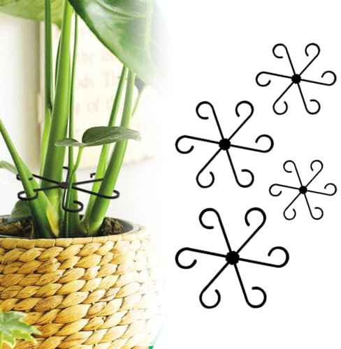 AEIOPRS 4 Pcs Supporto per Piante Ganci Porta Stelo per Piante Rampicanti Clip di Supporto da Giardino per Alocasia e Monstera