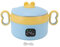 Scaldavivande Coibentato, Lunch Box Elettrico da 100 W per Bambini Adulti, Fornello Scaldavivande Riscaldato in Acciaio Inossidabile, con Batteria Ricaricabile e Ricarica USB,