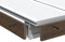 Abschlussleiste braun für WPC Terrassendielen Platinum 200cm, Vollprofil 1x6cm von bambussi.com