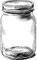 'Single Glass Jar' Rubber Stamp - Unmounted Design for Crafting & Scrapbooking, A8 (RS00061976)