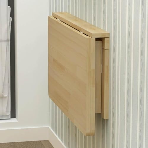 Misorat Massivholz Klapptisch Wandtisch Esstisch Wand Computer Tisch Lerntisch Tisch Wand Schreibtisch Klapptisch,50 * 30cm