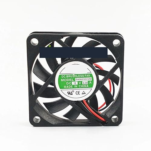 QWZOZST M DA06010S12M Ventilador de refrigeración para Servidor 2 Cables, 12 V CC, 0,08 A, 60 x 10 mm
