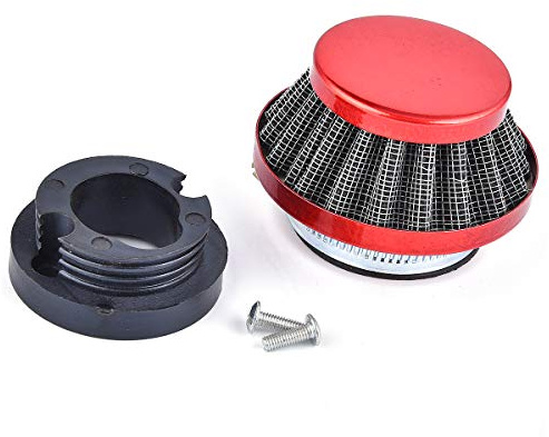 42MM Aluminium 2-Takt Super Pocket Bike Luftfilter Upgrade Kit | Ersatz für Mini Dirt Bike ATV Quad Luftfilter Set 47cc 49cc
