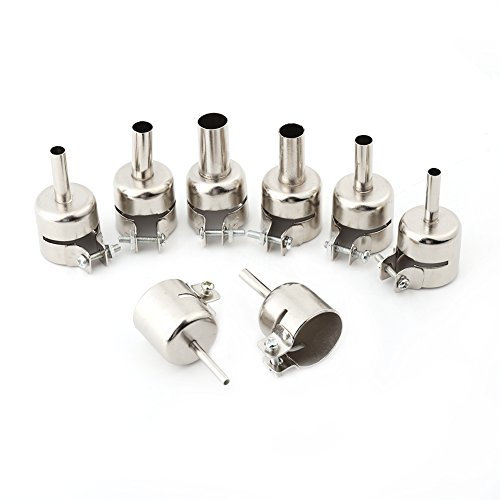 8pcs/Set Nozzle Tips, Heat Gun Nozzles Kits For Hot Air Soldering Station Repair Tools(3/4/5/6/7/8/10/12mm)