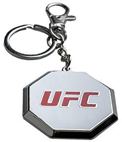 PSG UFC Schlüsselanhänger, Zamac-Logo, Rot und Schwarz, Größe S
