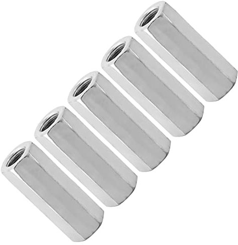 5 pz M12 Dado a stelo lungo esagonale manicotto dado distanziatori filettati fissaggio viti di zinco esteso dado esagonale vite filo di collegamento tappo di collegamento guarnizione dado (M12 x 50)