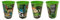 Lot de 4 gobelets pour enfant 260 ml/au choix : Cars, Pat' Patrouille, Avengers, Blaze/gobelets en plastique sans BPA - Cadeau pour garçon (design Minecraft)