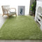 Lifup Teppich Shaggy Anti Rutsch Pflegeleicht, Rechteck Langflor Teppich für Wohnzimmer Schlafzimmer Kinderzimmer Gras Grün 80 x 120 cm