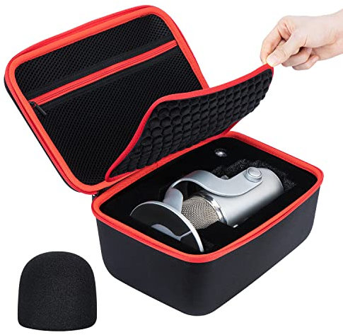 Hard Case for Blue Yeti Microphone, Yeti X, Yeti Pro Mic, Mic Carrying Case Compatible with Blue Microphones, Travel Case Fit Blue Yeti Cable and Other Accessories - by YOUSHARES