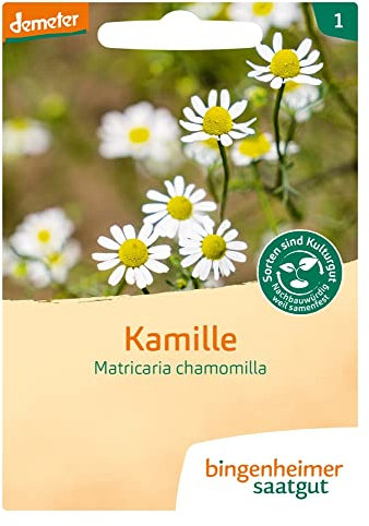 Bingenheimer Saatgut Kamille Matricaria chamomilla demeter bio für ca. 2000 Pflanzen