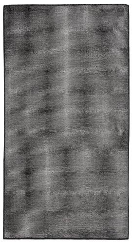 vidaXL Outdoor Teppich Flachgewebe Witterungsbeständig UV-beständig Außenteppich Balkon Terrasse Garten Swimming Pool 80x150cm Grau