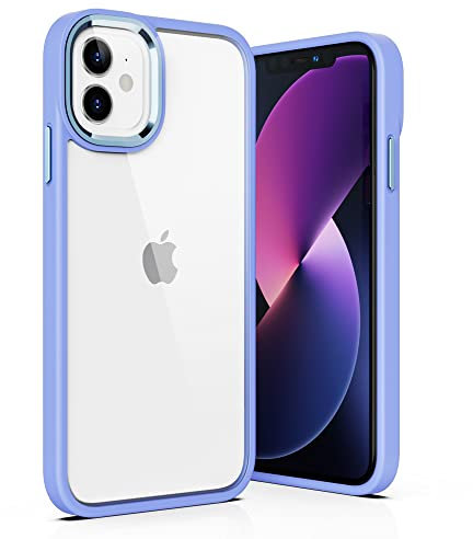 ULAK Cover iPhone 11, Trasparente [Retro PC Rigido + Cornice di TPU Morbido] [Anti-Giallo] Chiaro Protettiva Custodia Compatibile con Apple iPhone 11, Viola