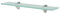 Gecheer Schwebendes Regal Schwebend Wandregal Glasregal Glasboden Glasablage Badablage Wandablage Badregal Ablage Regale Bad Glas 50x20 cm 8 mm