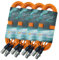 keepdrum 4x Mikrofonkabel XLR MC-001XX- XLR/XLR – Kabel (6m Orange)