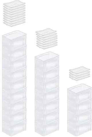 PROREGAL SuperSparSet 20x Transparenter Eurobehälter BasicLine mit geschlossenem Griff & Klickdeckel | HxBxT 17x20x30cm | 7,2 Liter | Eurobox Transportbox Transportbehälter Stapelbehälter