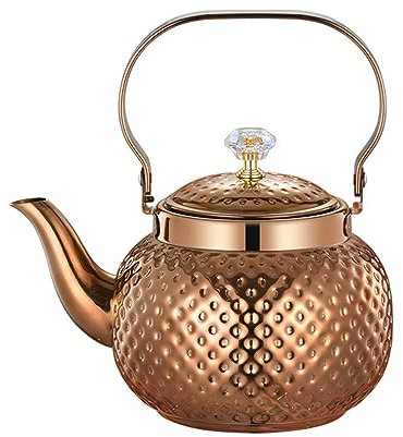 1600ml(54oz) Stainless Steel Teapot with Removable Infuser, Stovetop Safe Tea & Coffee pots, Tea Kettle for Loose Tea and Tea Bags