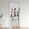Afrikanisch Frau Türvorhang 106x203cm für Tür Privatsphäre Afrikanisch Muster Schrank Vorhang für Innentür Raumteiler für Wohnzimmer Ethnic Afro 30%-50% Zimmer Verdunkelung Schwarzout Vorhang