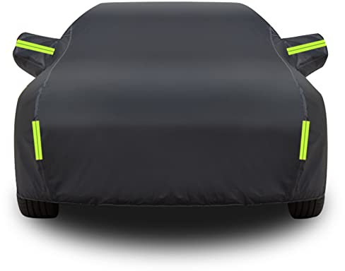 Autoabdeckung Wasserdicht Alle Wetter für Opel Vivaro/Movano/Olympia/Omega,Outdoor Atmungsaktiv Vollgarage Autoplane Regen Sonne Staub Schutz mit Reißverschluss und Baumwollfut(Color:E,Size:Olympia)