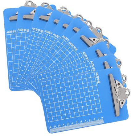 MAGICLULU Klemmbrett A4 Kunststoff Mit Clip 10 Stück Schreibmappe Dokumenten Zwischenablage Leicht Und Stabil Für Büro Und Schule