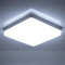 CHENBEN LED Deckenleuchte Flach Quadrat 48W 6500K 4000LM Badezimmer Deckenleuchte kaltweiß，Modern Schlicht Lampe Dünn für Küche,Wohnzimmer,Schlafzimmer,Keller,Balkon Ø30CM