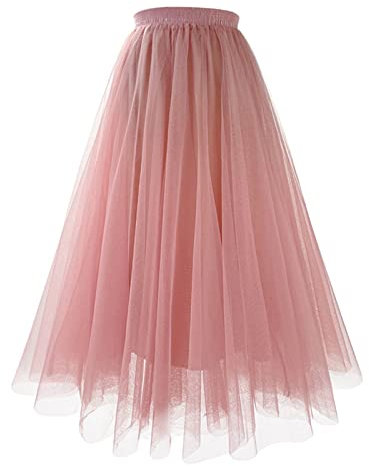 2024 Femme A-Ligne Jupe Princesse Long Jupe Tutu Tulle Petticoat Jupon Basique Irrégulière Plissée Jupe Costume de Carnaval Robe de Fête Jupe de Danse Bulle Jupe Tutu Rockabilly Jupe Longue Femmes