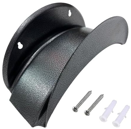 Pomurom Water Hose Pipe Holder, Wall Mounted Garden Hose Pipe Holder, Heavy Duty Hosepipe Holder Metal, Garden Hose Pipe Hanger Cable Tidy Storage, Hose Organiser Hose Bracket for Yards Garden Farm