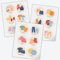 INDIGOS UG - Aufkleber Kleiderschrank - 3er Set - Kleidung Kinder - 18 Stück - 85mm - selbstklebende Etiketten für Mädchen und Jungen - Ordnung und Organisation im Kinderzimmer