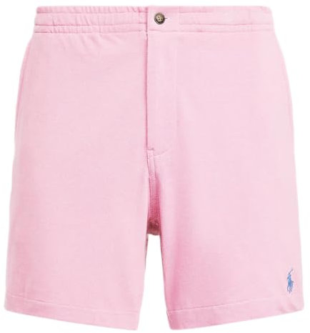 POLO RALPH LAUREN Pantaloncini sportivi da uomo in rete con logo Pony, Pony rosa/blu, S