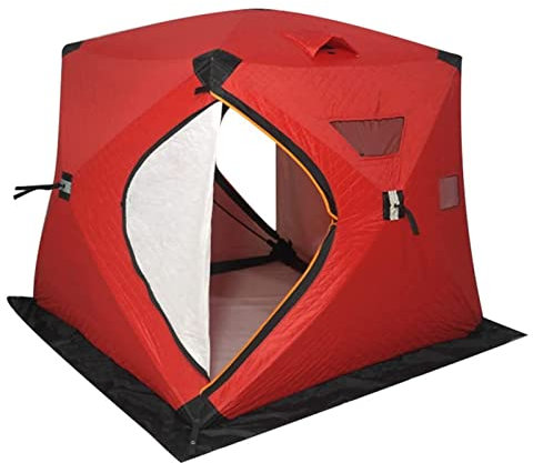 NOALED 2-3 Personen Winter Eisfischen Zelt Verdickte Baumwolle Warmes Baumwollzelt Großer Raum Outdoor Camping Tourist Automatisches Zelt