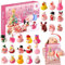 Duck Toys Countdown-Kalender - Weihnachtskalender Kleine Enten, Countdown Enten Miniaturen Weihnachts-Adventskalender 2024 | Haushalts-Sammelfiguren, Ornamente