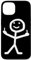 Hülle für iPhone 13 Stickman Mittelfinger Lustige Silhouette Nasty Joke Party